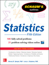 Imagen de portada para Schaum's Outline of Statistics